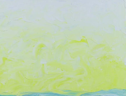 Oil painting Yellow landscape Andriy Klishyn