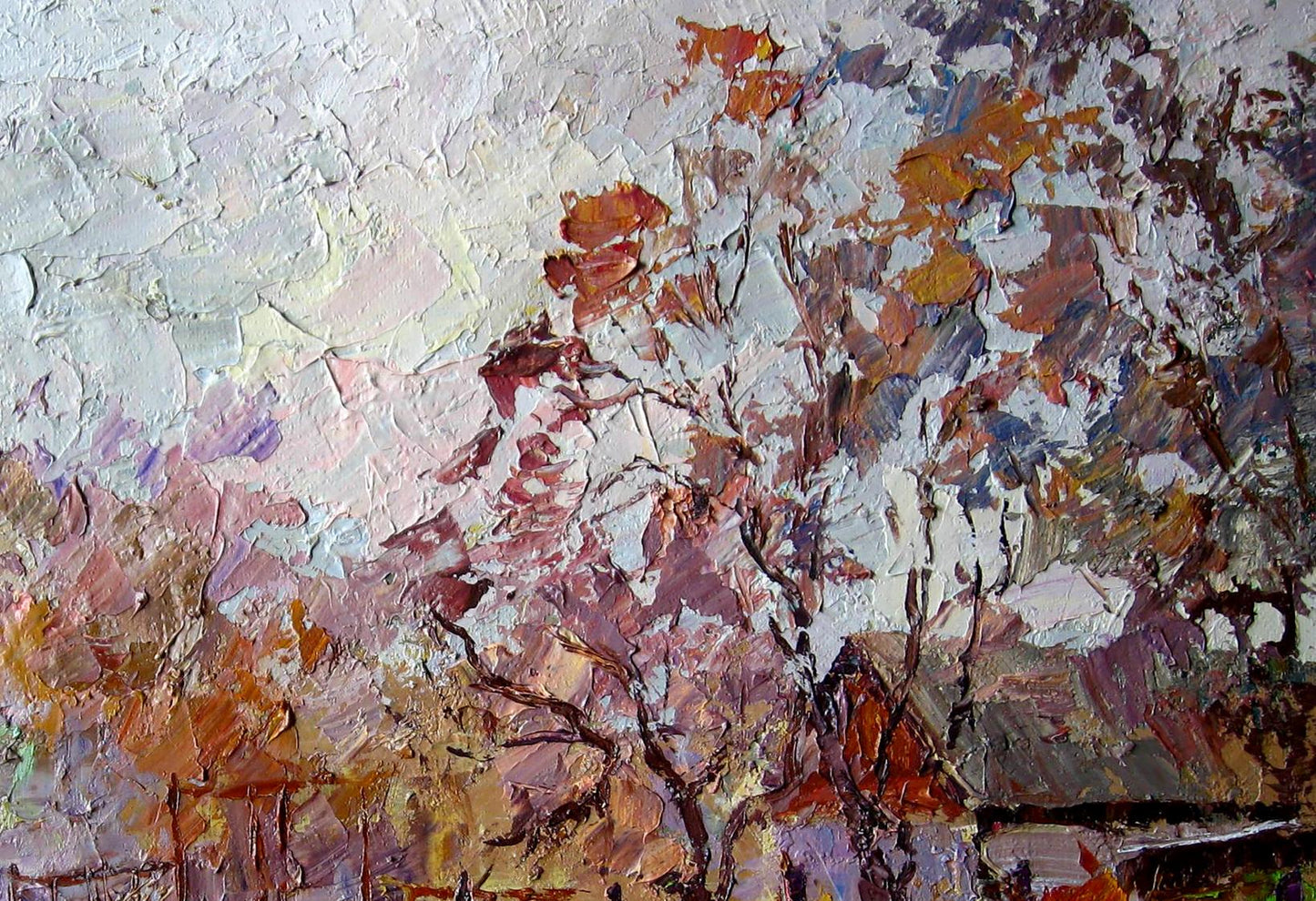 Oil painting Autumn landscape Boris Serdyuk