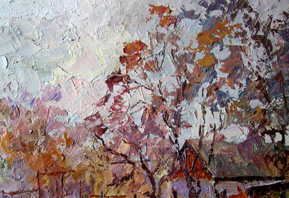 Oil painting Autumn landscape Boris Serdyuk