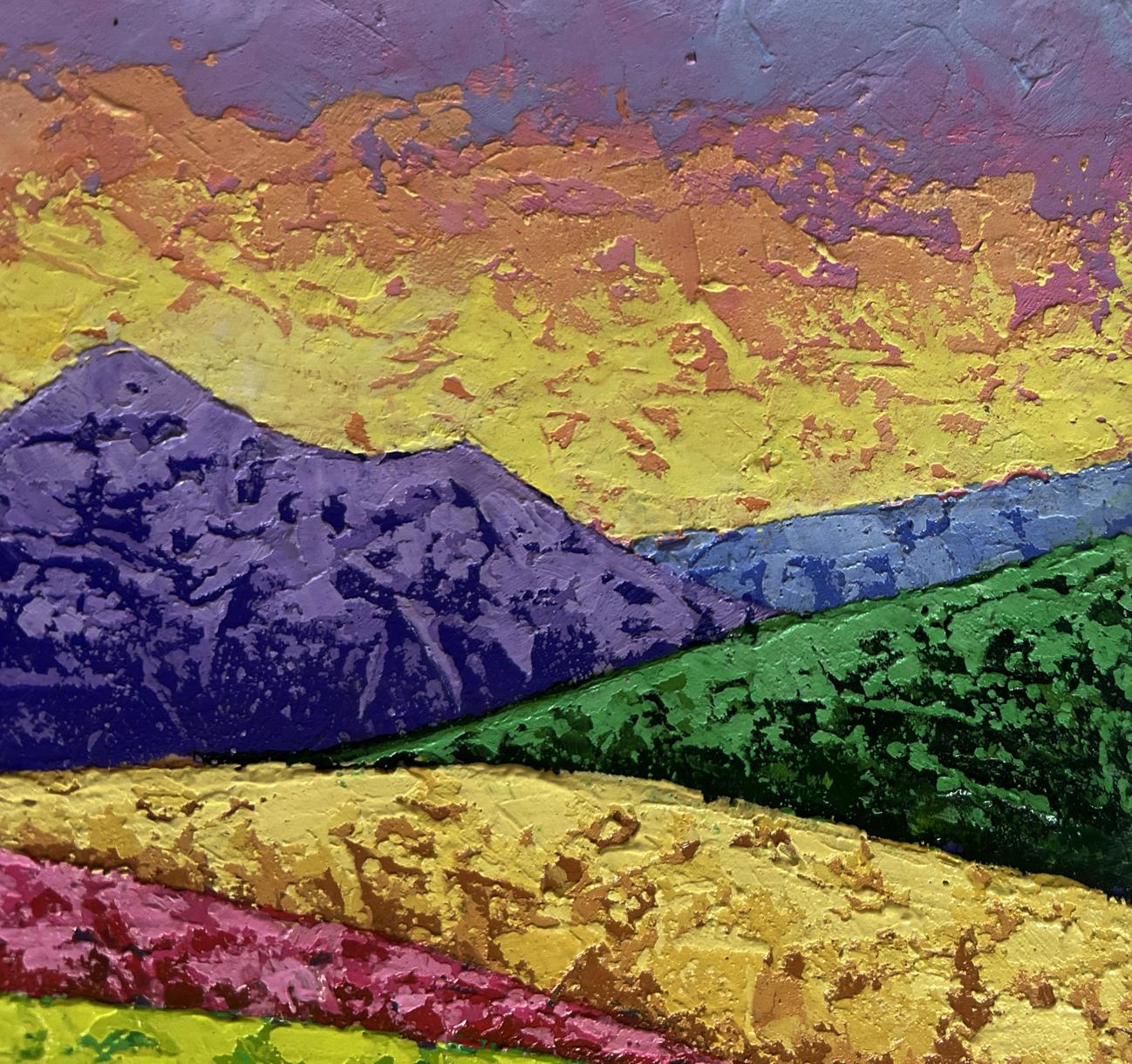 Oil painting Tranquility of the Mountains V. Zadorozhnya