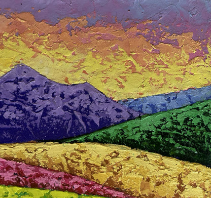 Oil painting Tranquility of the Mountains V. Zadorozhnya