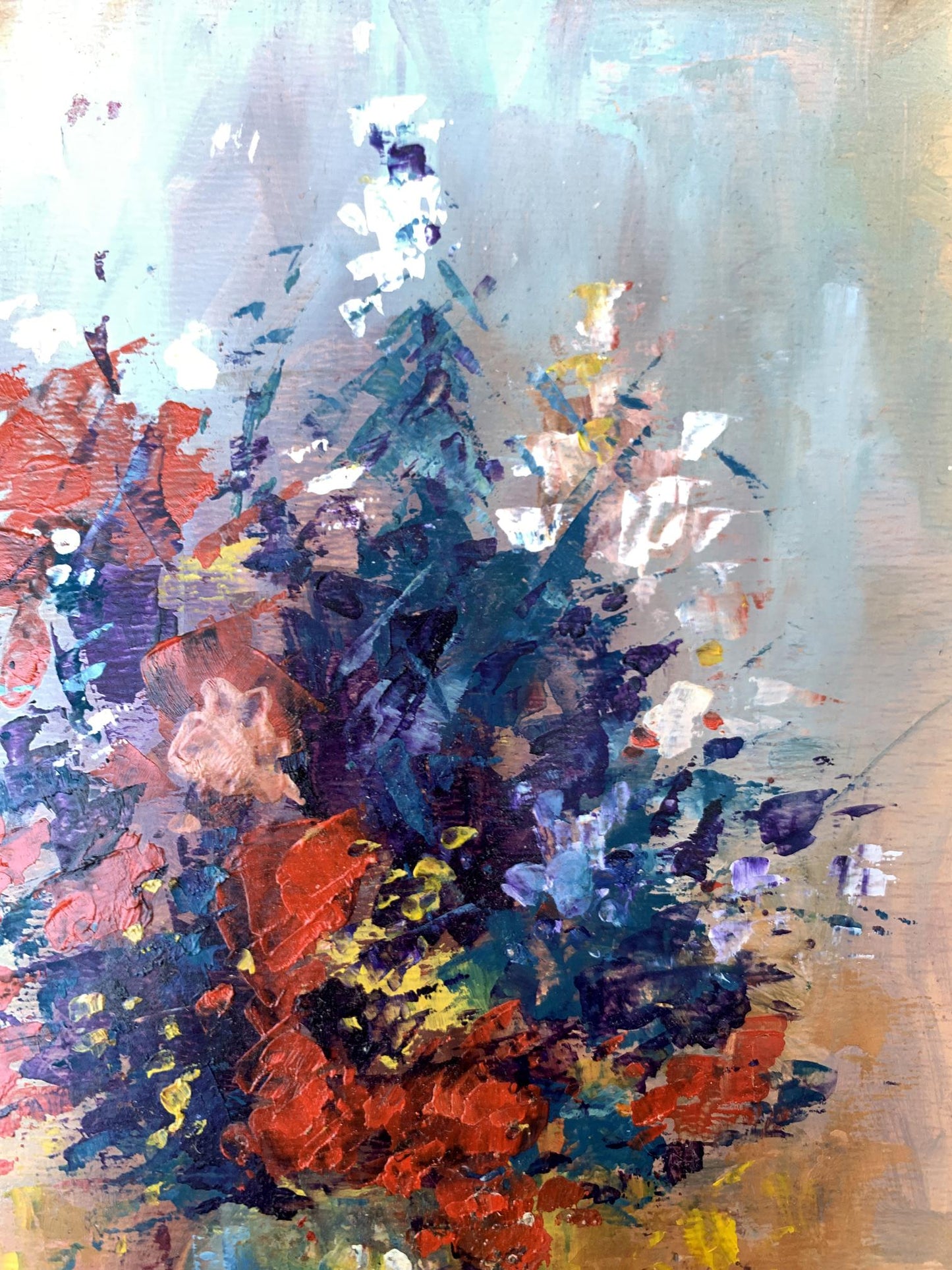 Oil painting Spring flowers Unknown artist