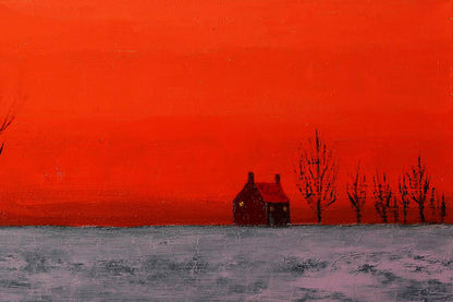 Oil painting House in the steppe Andriy Klishyn