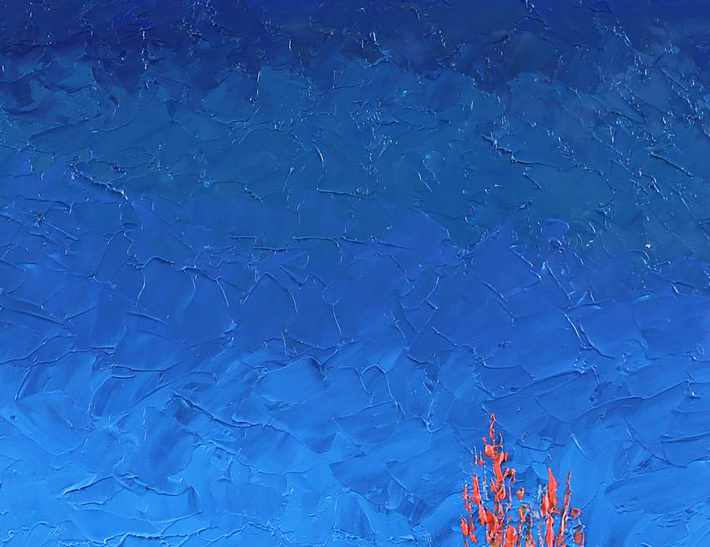 Oil painting Landscape of orange algae Andriy Klishyn