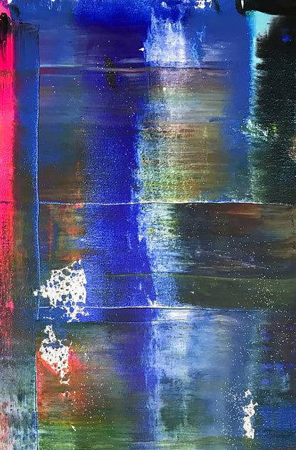 Acrylic painting Ultramarine Drive Olga Melezhik