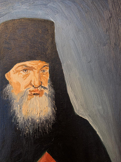 Oil painting Venerable Macarius of Optina Oleksandr Gukalov