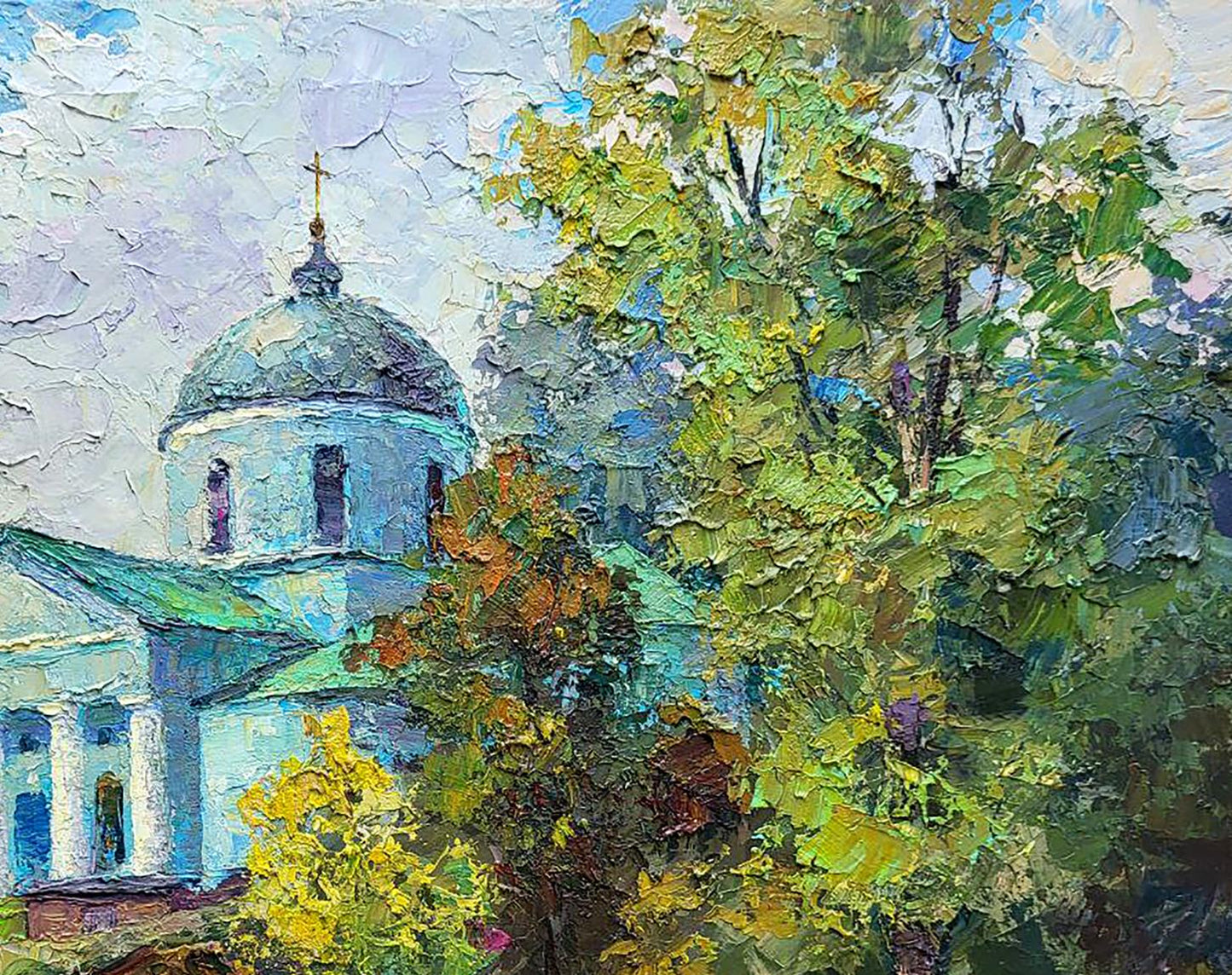 Oil painting Ascension Cathedral Boris Serdyuk