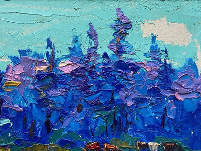 Oil painting Blue distance Oleksiy Ivanyuk