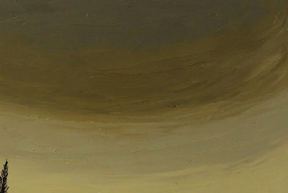 Oil painting Cloudy landscape Andriy Klishyn