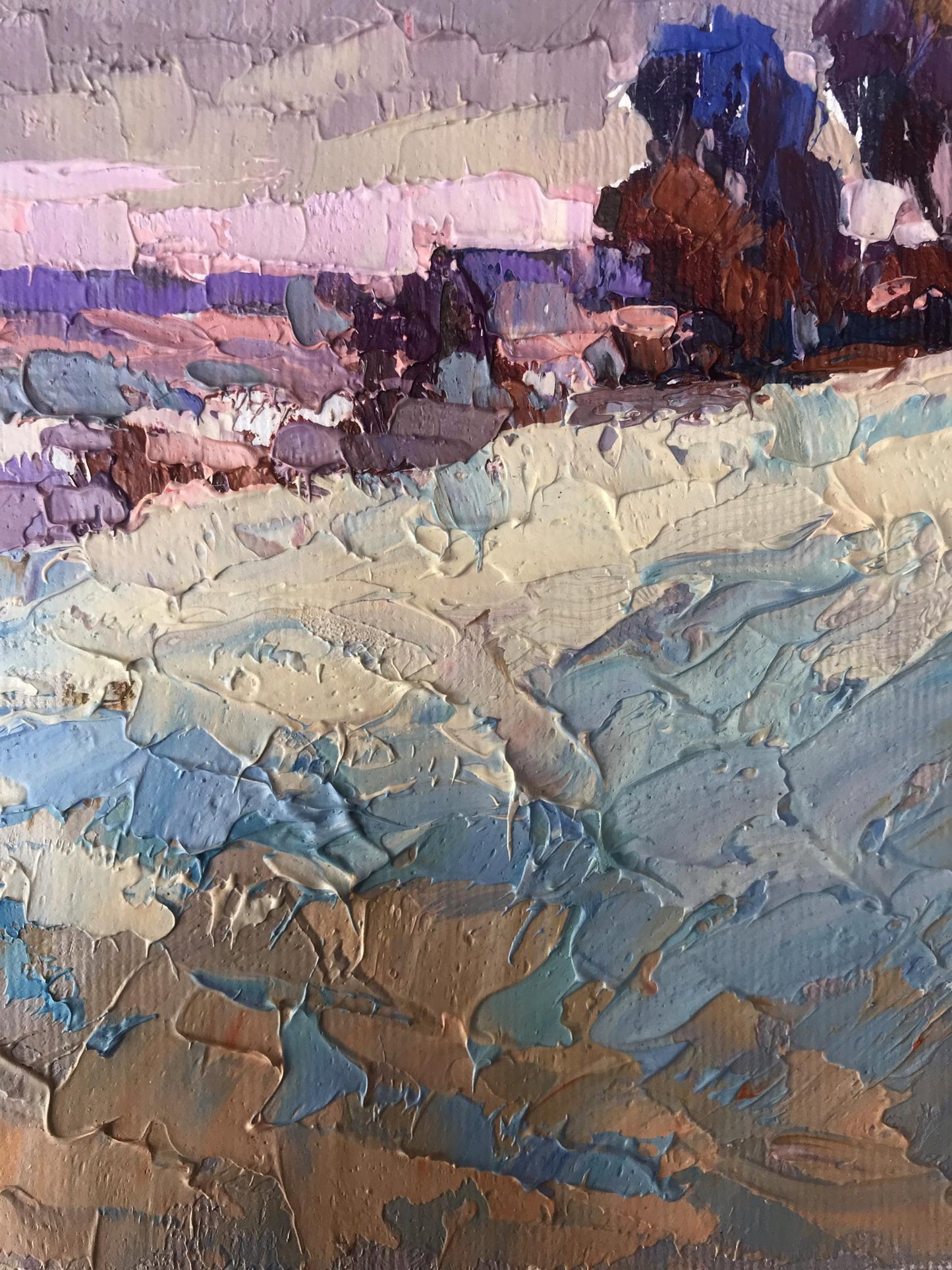 Oil painting Winter distance Oksana Ivanyuk