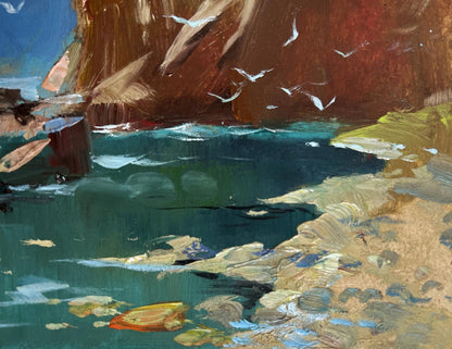 OIl painting Rocky seashore Yuriy Suprunchuk