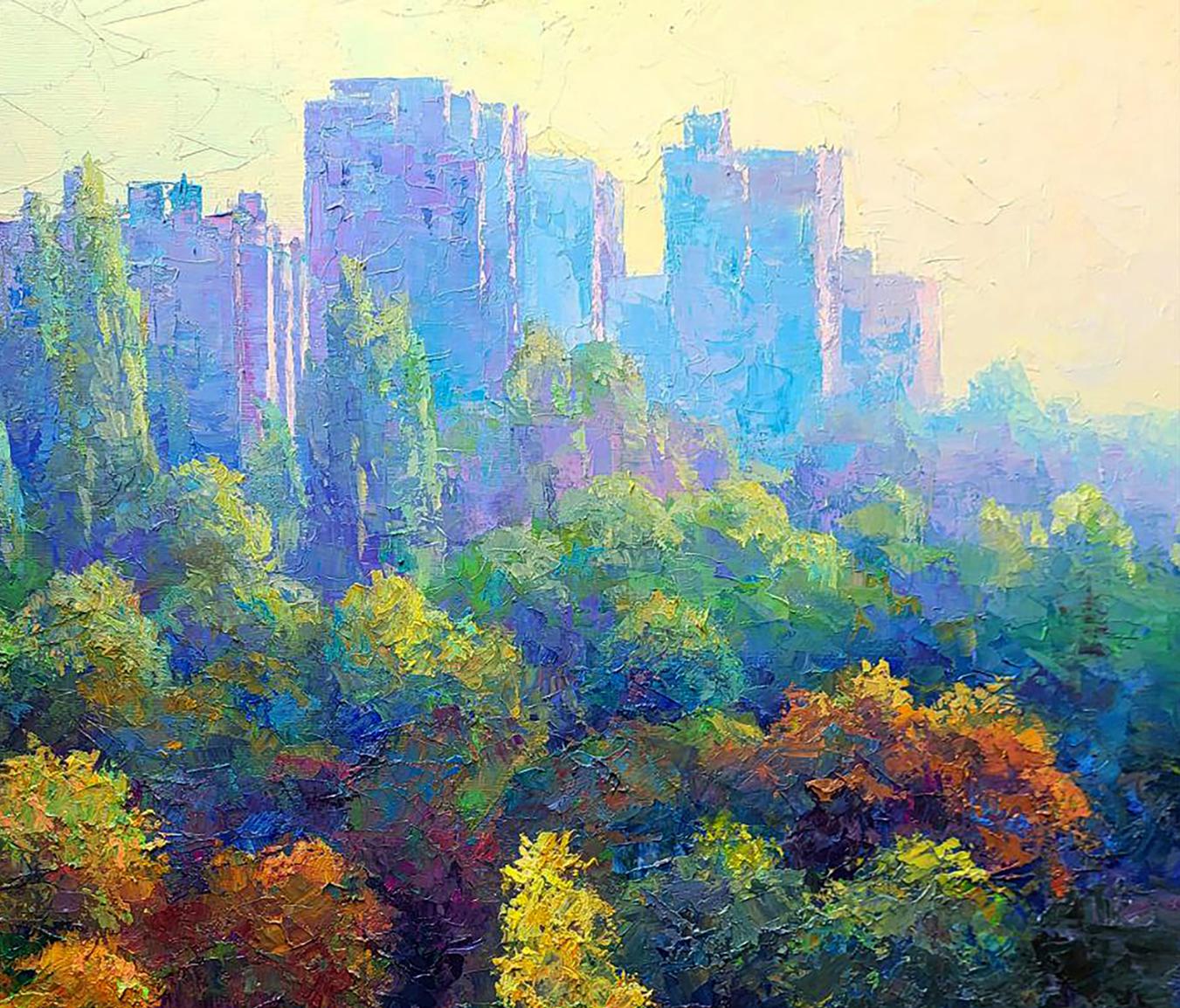 Oil painting Morning in the city Boris Serdyuk