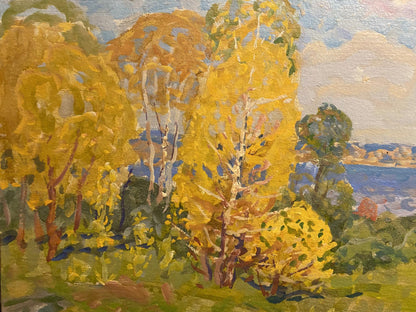 Oil painting Golden morning Georgy Kolosovsky