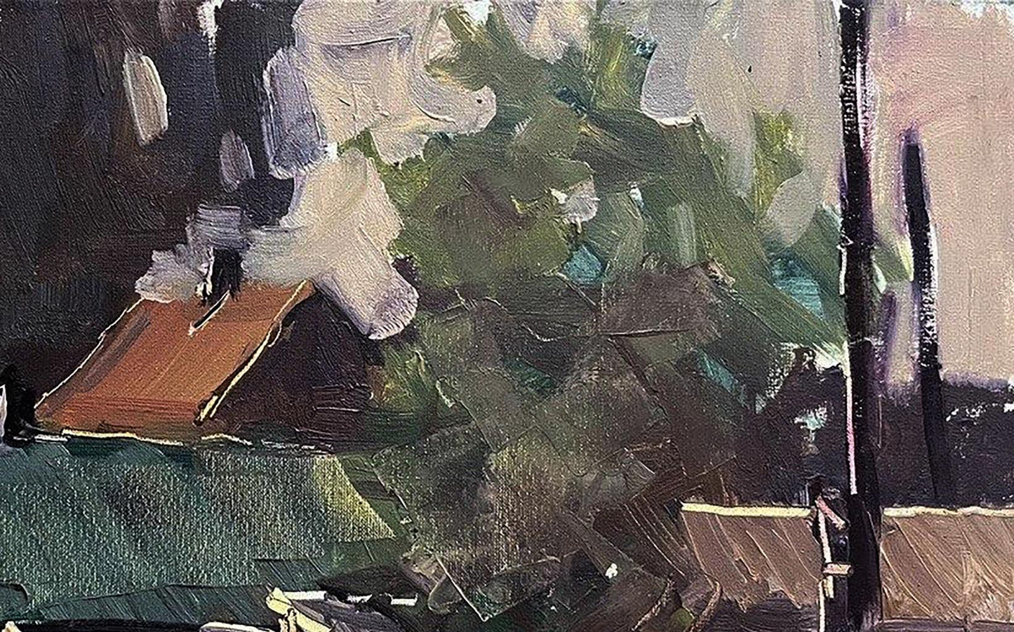 Oil painting Study in the village Volodymyr Pashchenko