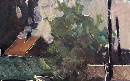 Oil painting Study in the village Volodymyr Pashchenko