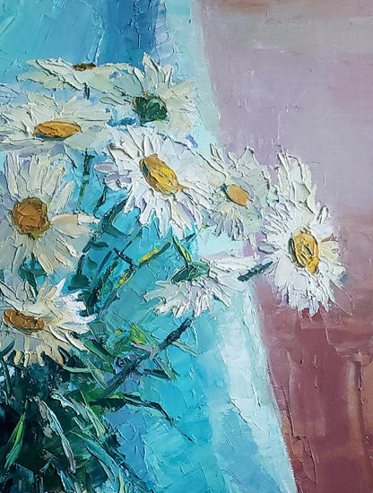 Oil painting Chamomile Boris Serdyuk