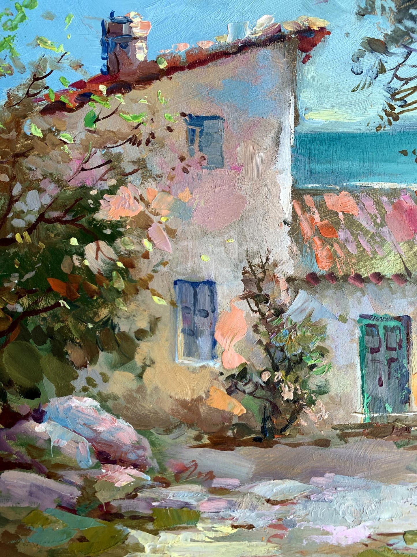 OIl painting House on the seashore Yuriy Suprunchuk