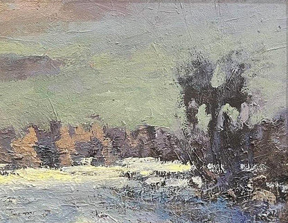 Oil painting Fields behind Opishna Volodymyr Pashchenko