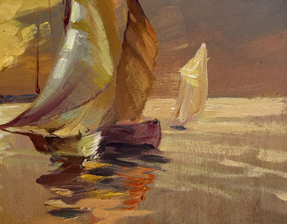 OIl painting In the evening at sea Yuriy Suprunchuk