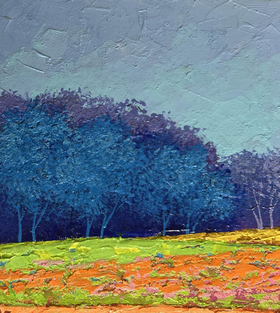 Oil painting Warm wind over the meadows V. Zadorozhnya