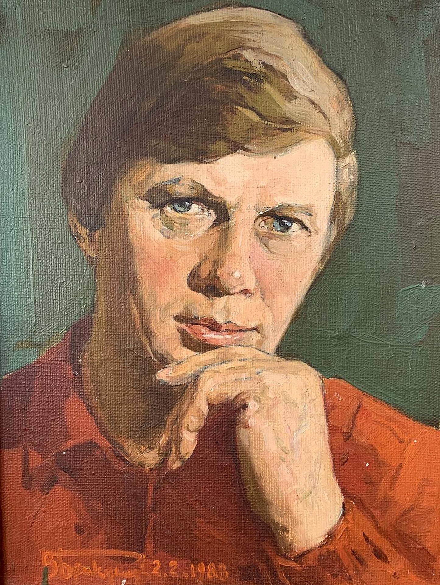 Oil painting Father's portrait Brikulets Viktor Mikhailovich