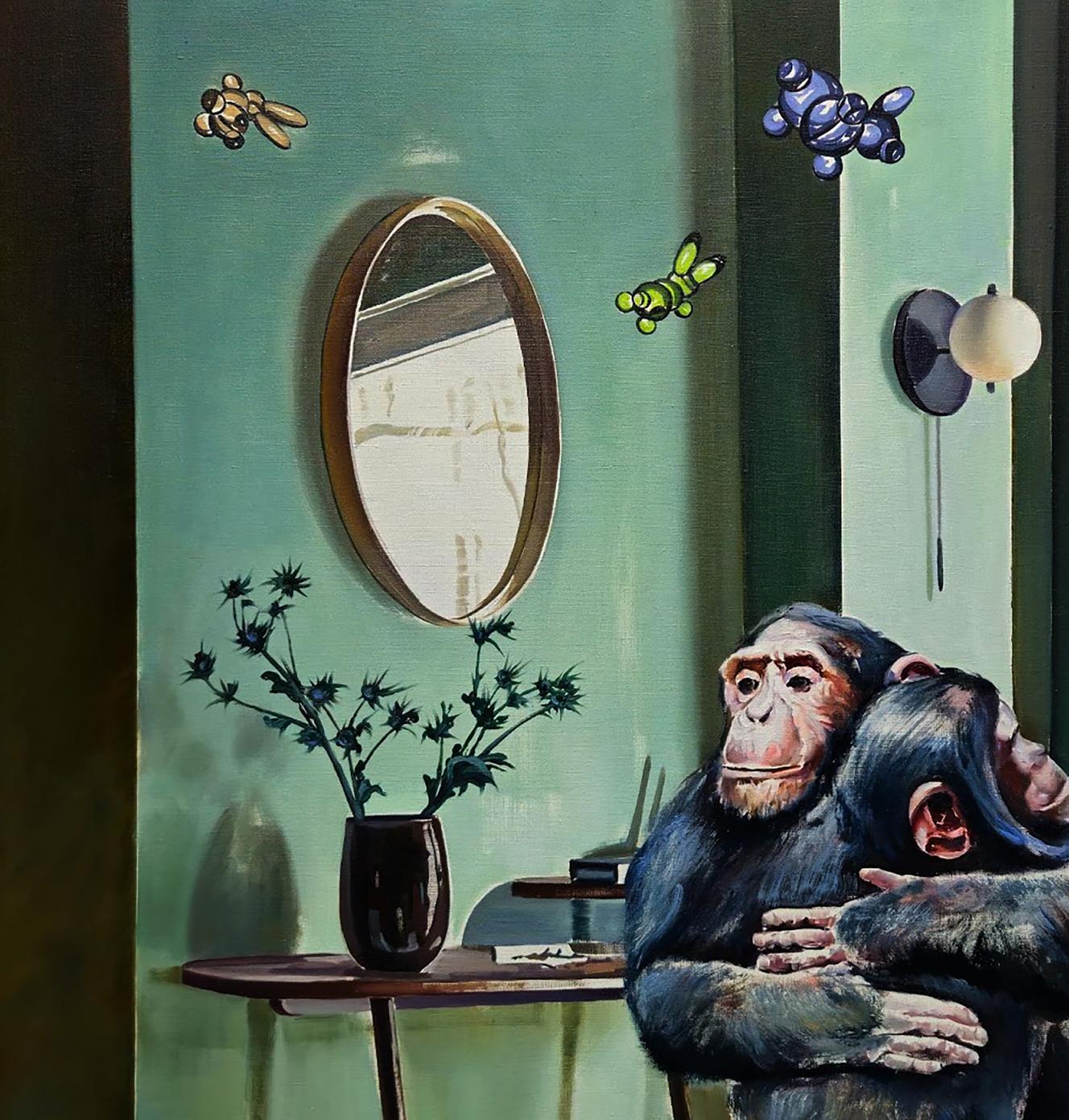 Oil painting Family housewarming Igor Konovalov