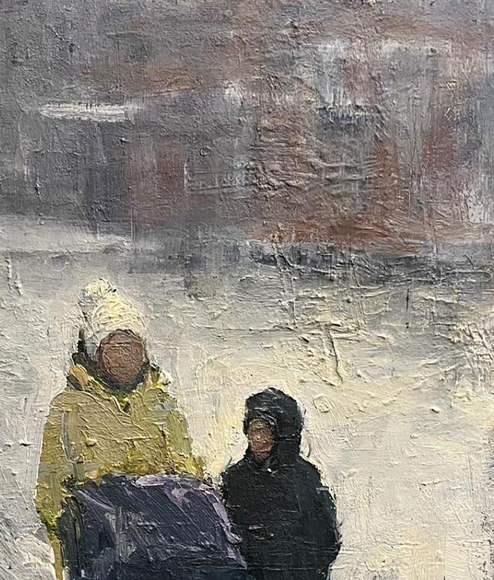 Oil painting Quiet conversation Volodymyr Pashchenko