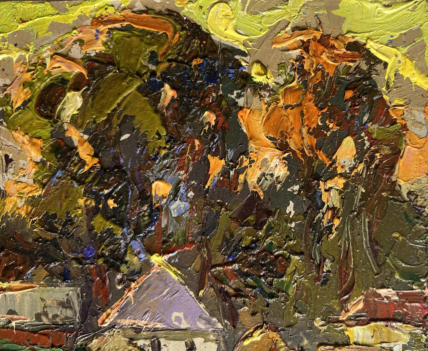 Oil painting Along the green field Oleksiy Ivanyuk