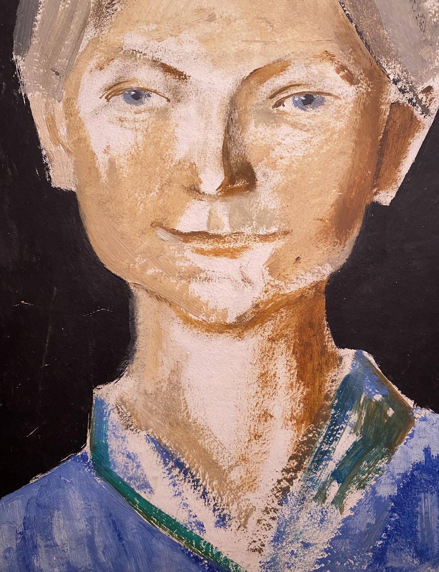 Oil painting Mom's portrait Leonid Stil'