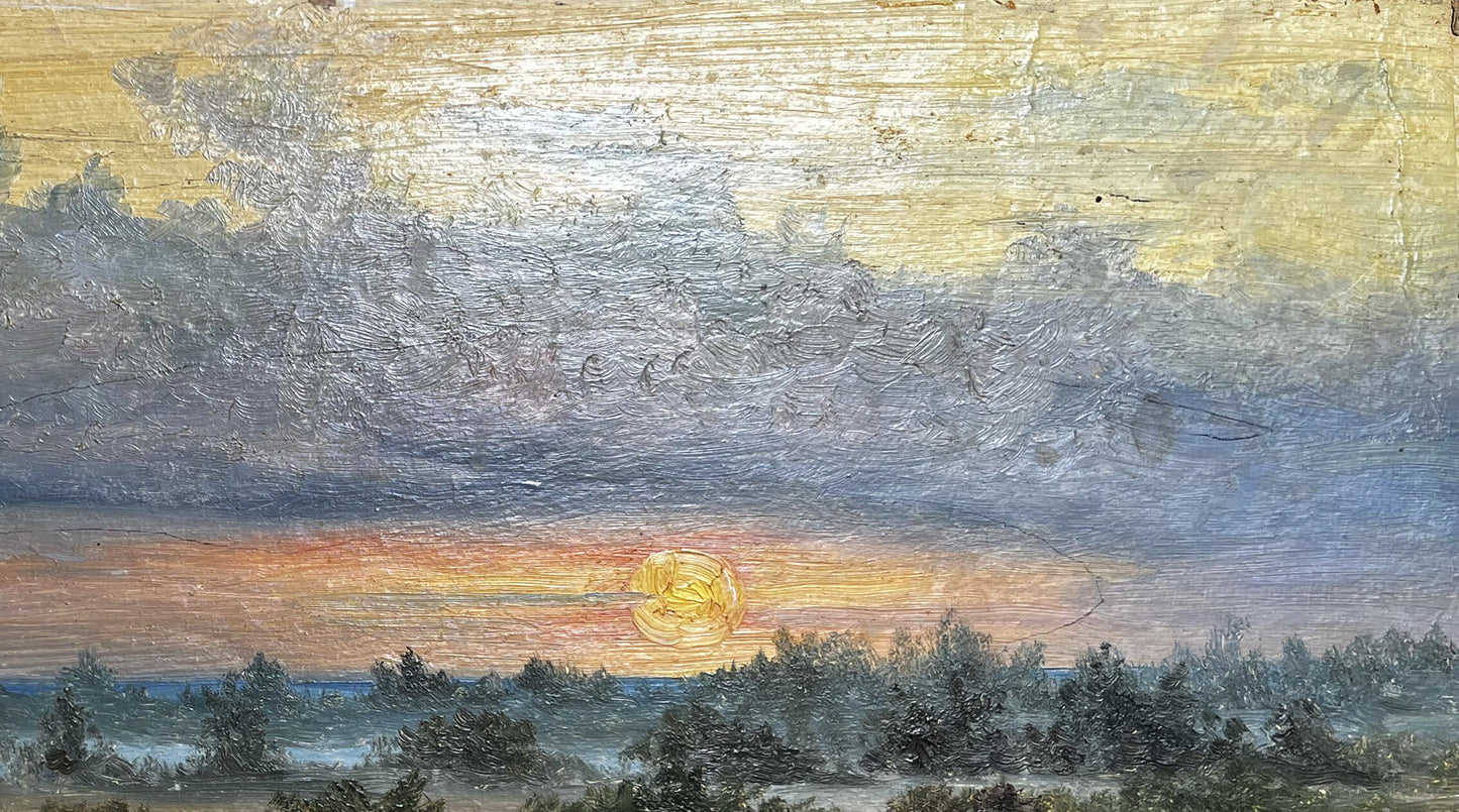 Oil painting Sunset Nikolay Sorokin