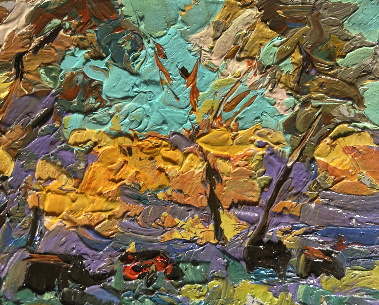 Oil painting A light breeze in the meadows Oleksiy Ivanyuk