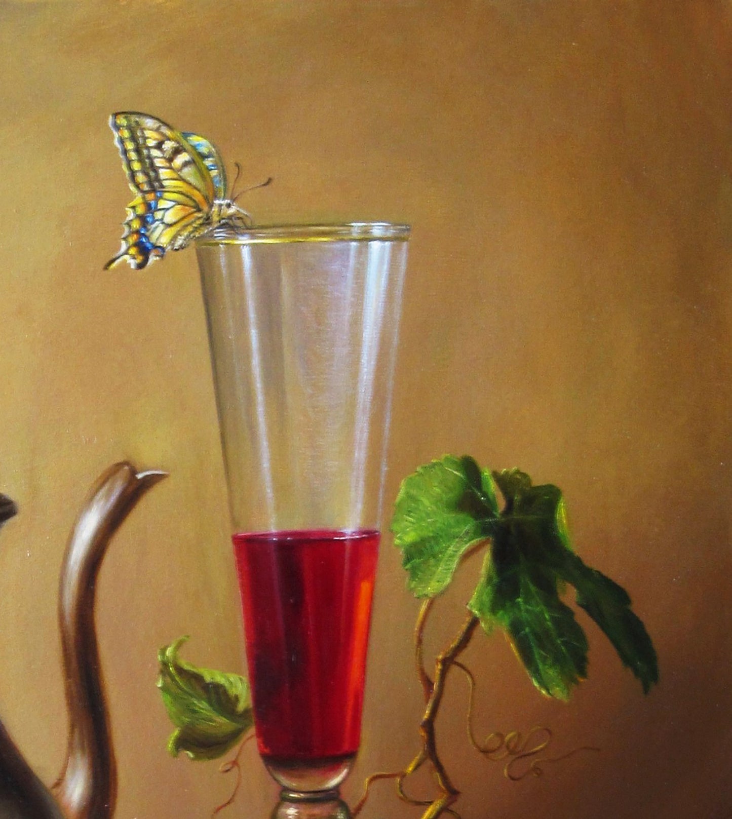 Oil painting Raspberry wine Valeriy Bulat