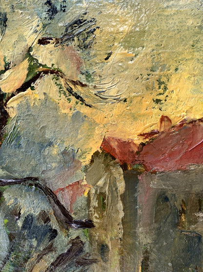 Oil painting City streets Mykhailo Burdylo