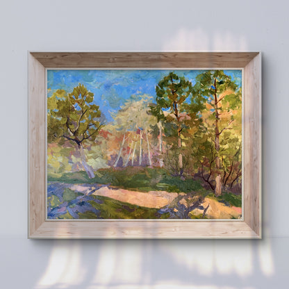 Oil painting Forest smell Peter Dobrev