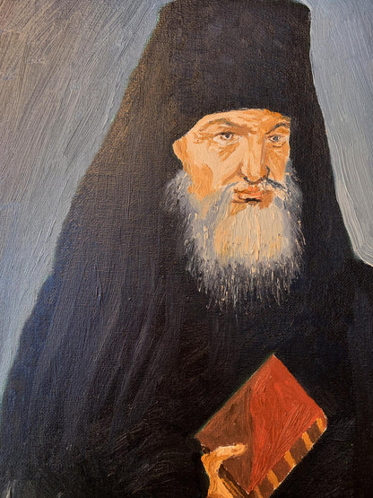 Oil painting Venerable Macarius of Optina Oleksandr Gukalov