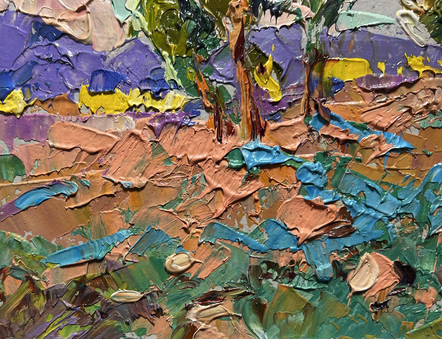 Oil painting In the autumn meadows Oleksiy Ivanyuk