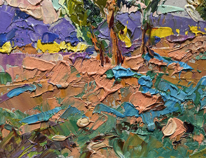 Oil painting In the autumn meadows Oleksiy Ivanyuk