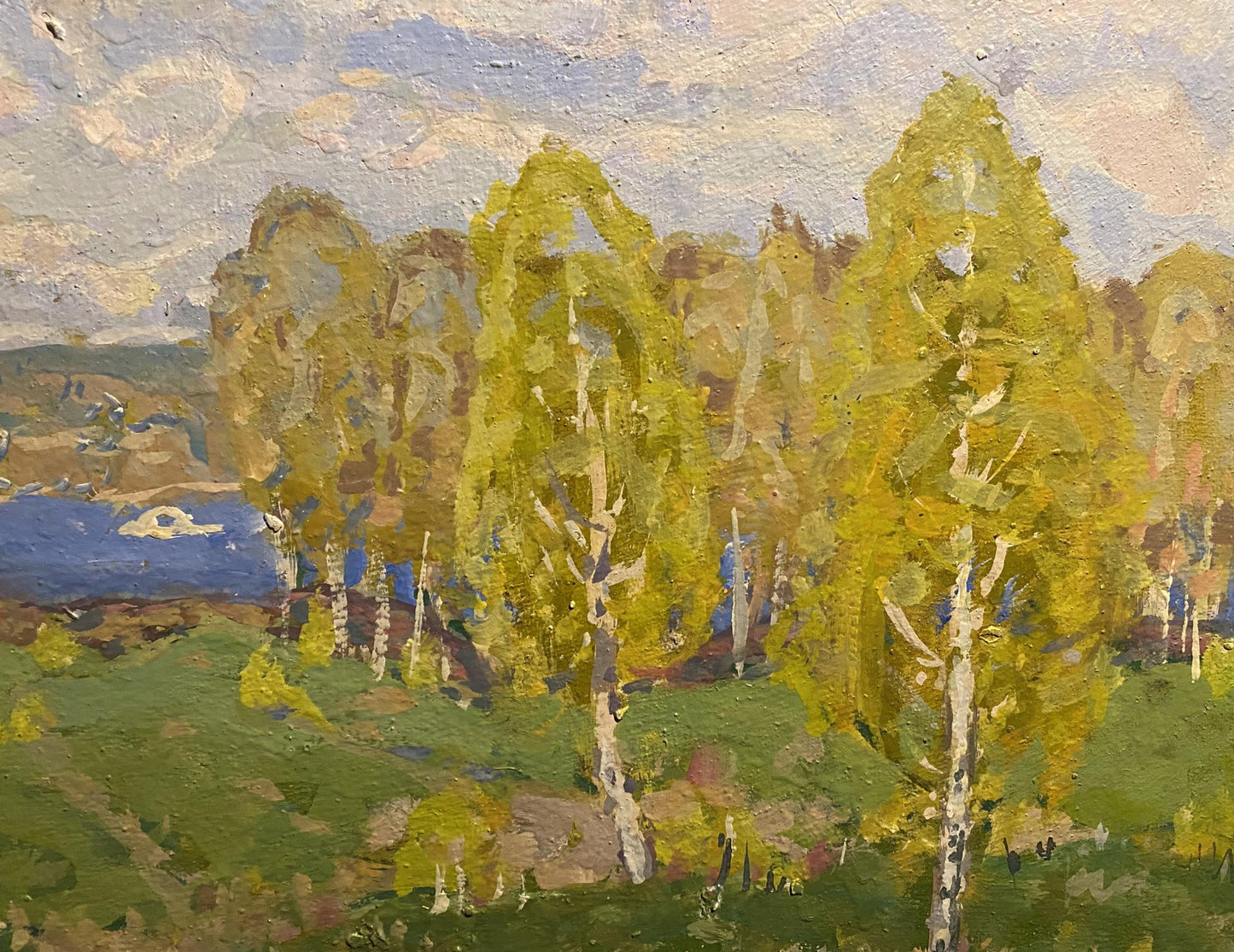 Oil painting Spring came Georgy Kolosovsky