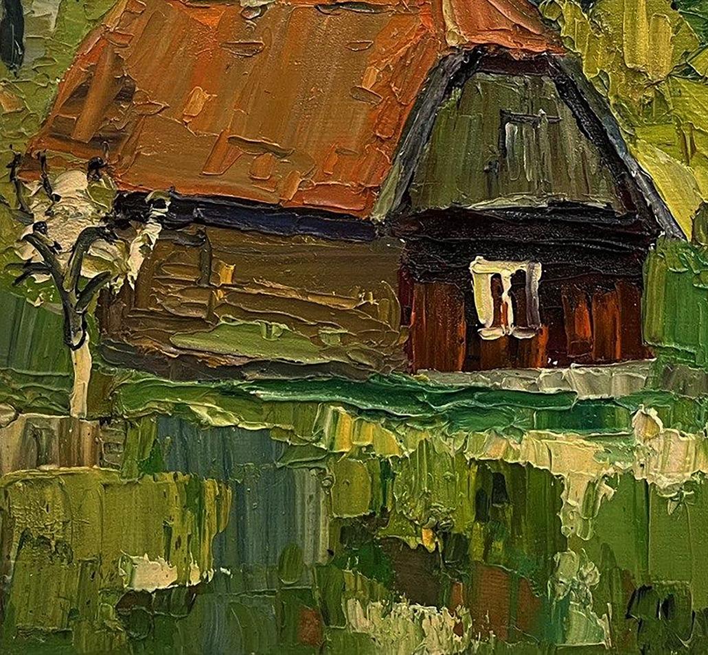 Oil painting Spring greens Anatoly Tertychny