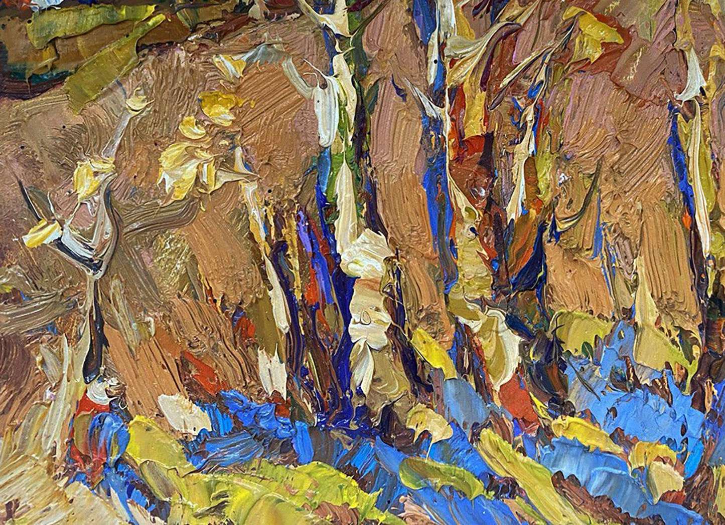 Oil painting Yellow Autumn Oksana Ivanyuk