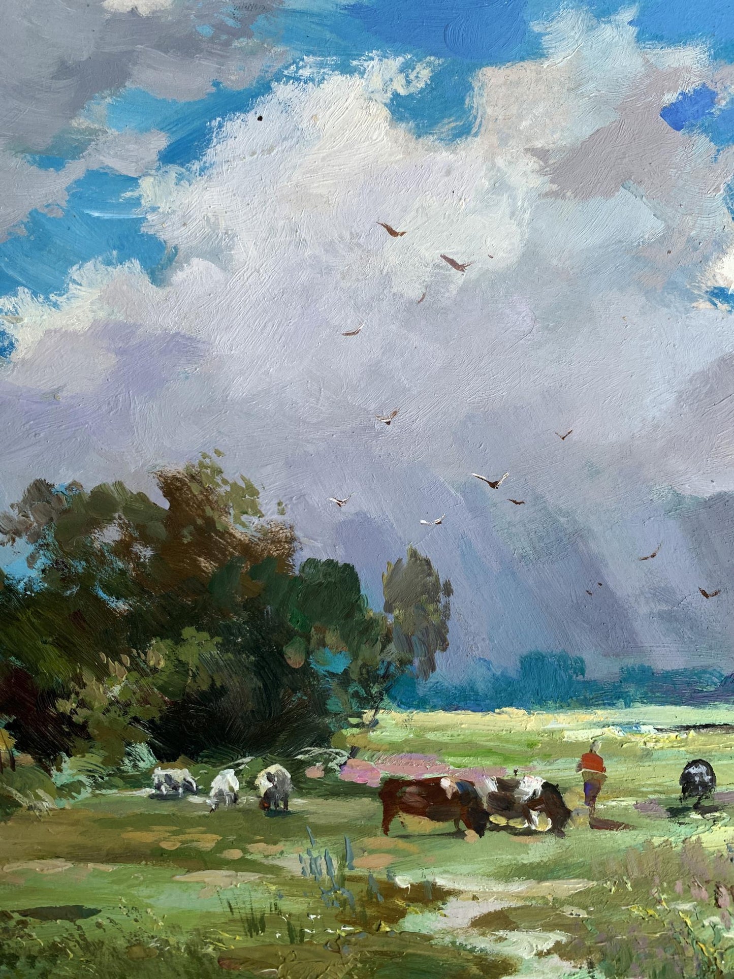 OIl painting Covered with clouds Yuriy Suprunchuk