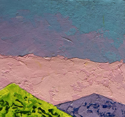 Oil painting Symphony of sunset over the mountains V. Zadorozhnya