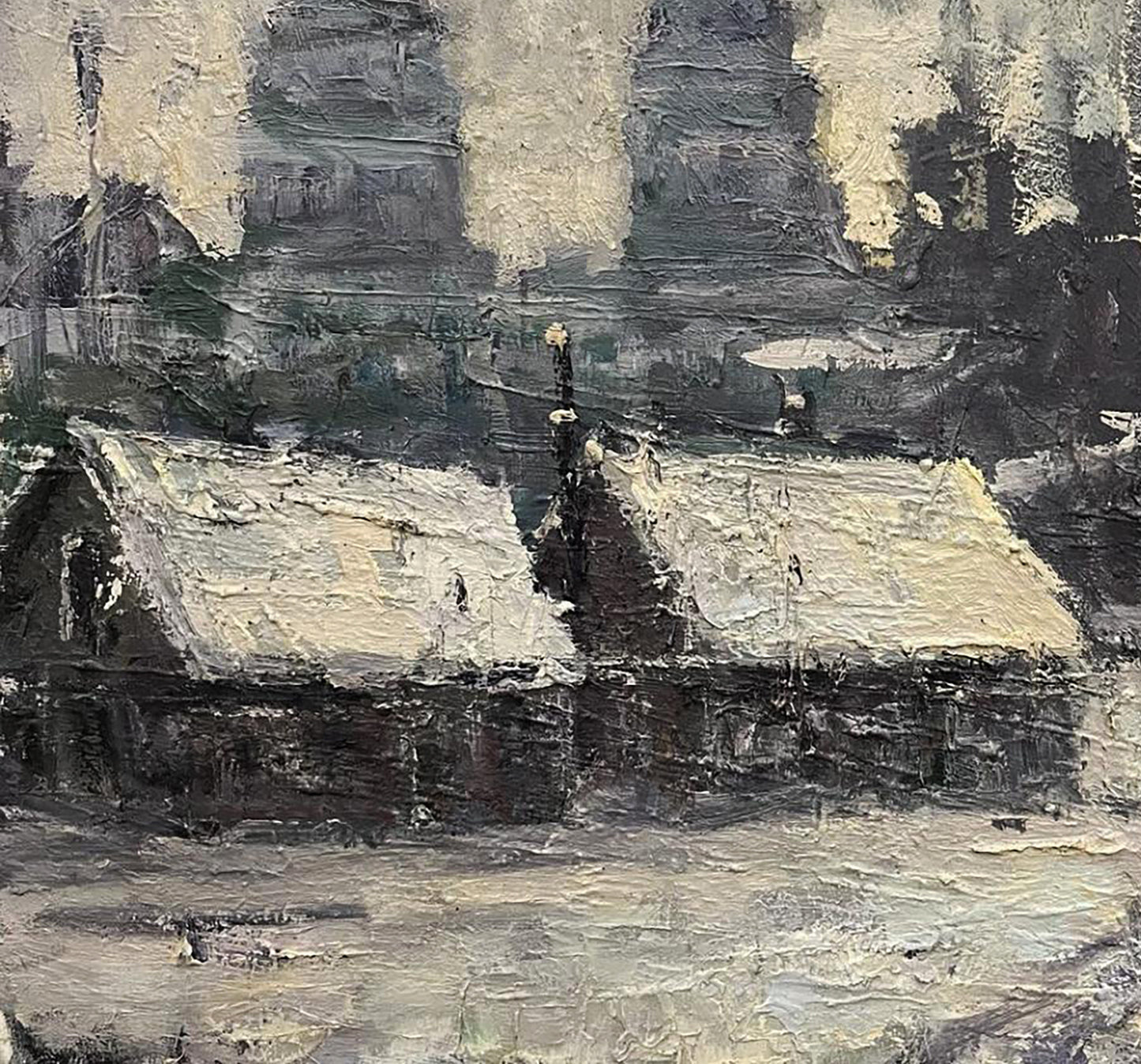 Oil painting In the village Volodymyr Pashchenko