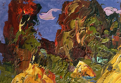 Oil painting Returning from the field in the evening Oleksiy Ivanyuk