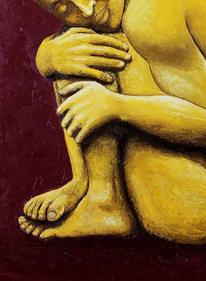 Oil painting Sleeping Buddha Andriy Klishyn