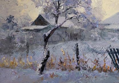 Oil painting Hoarfrost Boris Serdyuk