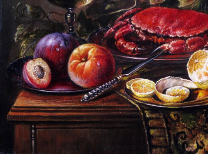 Oil painting Still life with a crab Valeriy Bulat