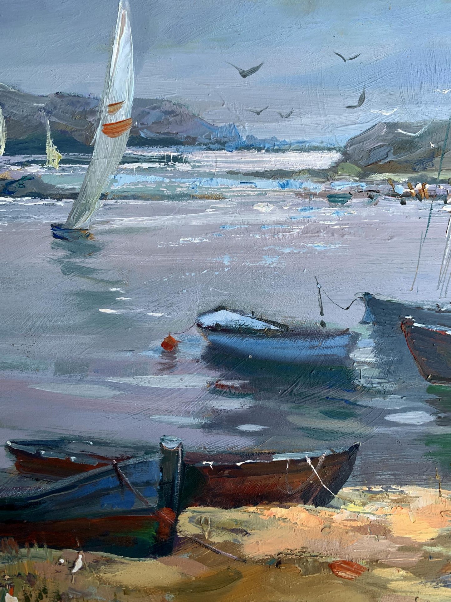 OIl painting Sailing club Yuriy Suprunchuk