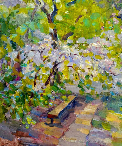 Oi painting Gatherings in the garden Ivan Kovalenko