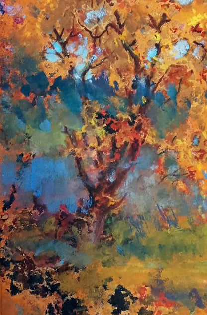 Oil painting Yellowed tree Anatolii Duhnevich